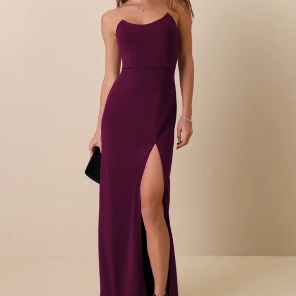 Lulus Maroon Maxi Dress